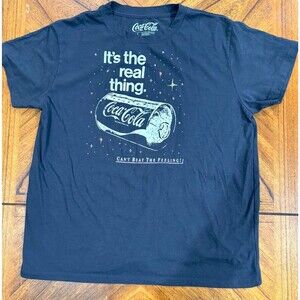 Coca Cola TShirt Black Sz L “It’s The Real Thing” GUC